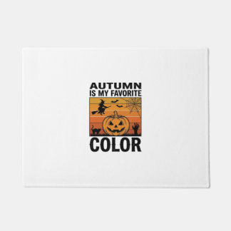 Herbst ist meine Lieblingsfarbe Halloween Kürbis D Fußmatte