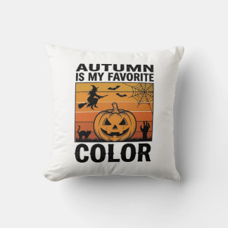 Herbst ist meine Lieblingsfarbe Halloween Kürbis D Kissen