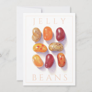 HERBST JELLY BEANS 4,5x6,25 Flachkarte Einladung