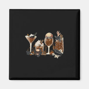Herbst-Kaffee Halloween Kürbisgewürz Herbstsaison  Magnet