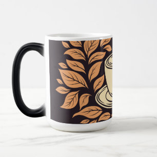 Herbst-Kaffeetasse Botanisches Muster 15 oz Tasse