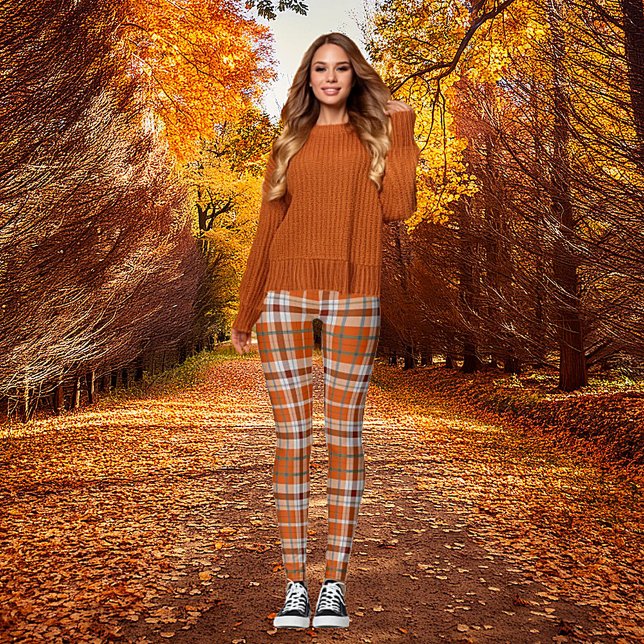 Herbst kariert leggings (Von Creator hochgeladen)