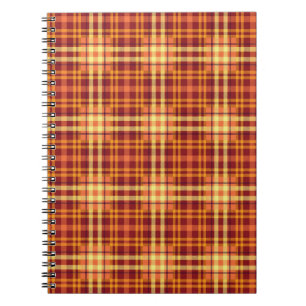 Herbst Kariertes Texturmuster-52627 Notizblock