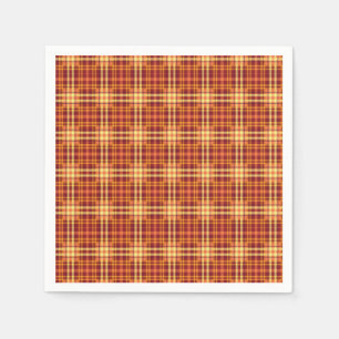 Herbst Kariertes Texturmuster-52627 Serviette