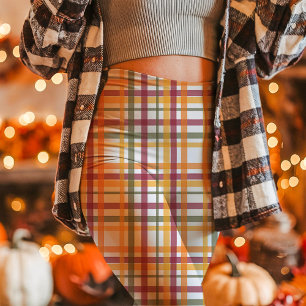 Herbst-Karo-Muster Cozy Herbst Leggings
