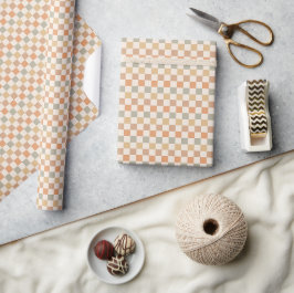 Herbst Karomuster Herbst Plaid Schachbrett Geschenkpapier