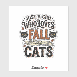 Herbst-Katzenliebhaber Vintage-Halloween-Shirt-Des Aufkleber