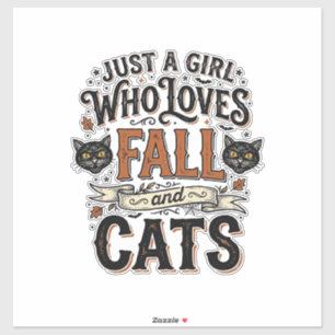 Herbst-Katzenliebhaber Vintage-Halloween-Shirt-Des Aufkleber