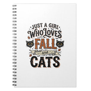 Herbst-Katzenliebhaber Vintage-Halloween-Shirt-Des Notizblock