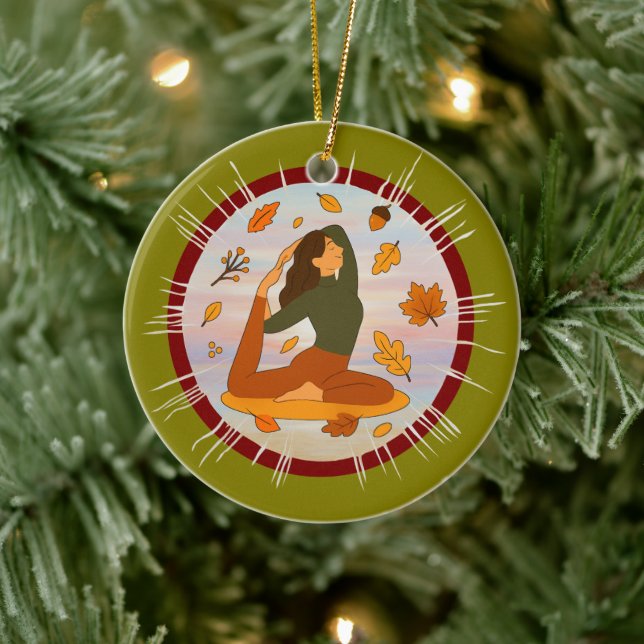 Herbst Keramik Ornament (Baum)