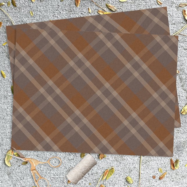 Herbst Klassisches Vintages Kariertes Tartan Muste Seidenpapier (Von Creator hochgeladen)