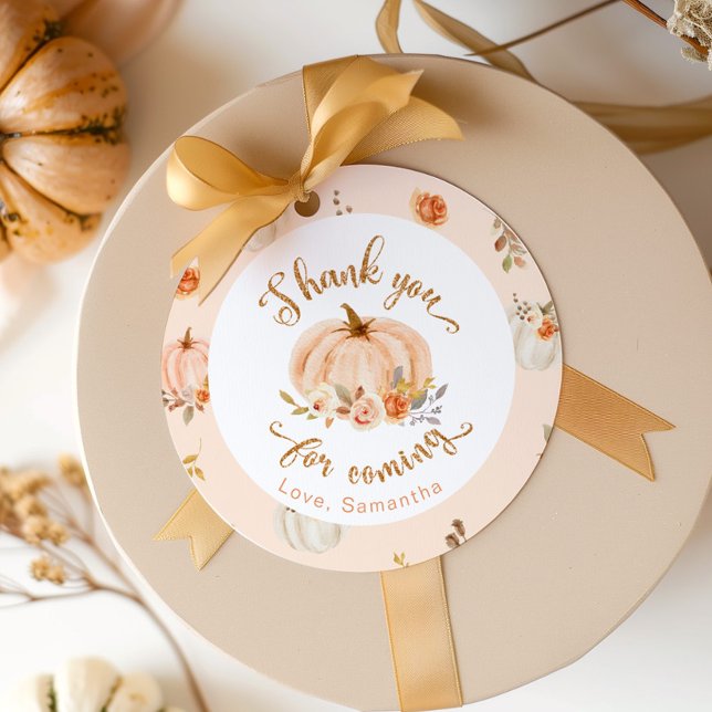 Herbst kleiner Kürbisgeburtstag vielen Dank Geschenkanhänger (Von Creator hochgeladen)