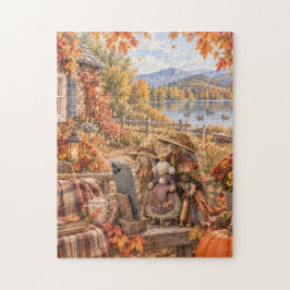 Herbst-Küchenhexen-Selfie-Puzzle