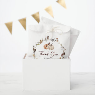 Herbst-Kürbis-Baby-Shower-Dankeschön Geschenktütchen