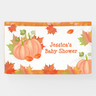 Herbst-Kürbis-Babyparty-Fahne Banner
