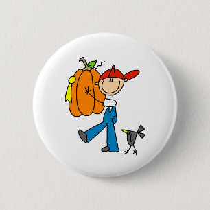Herbst Kürbis Button
