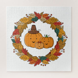 Herbst-Kürbis-Familienkranz