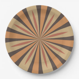 Herbst-Kürbis-Gewürz-Stern-Entwurf Pappteller