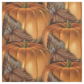 Herbst-Kürbis Halloween Stoff
