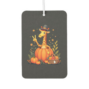 Herbst-Kürbis-Herbst-Giraffe-Thanksgiving-Frauen-M Autolufterfrischer