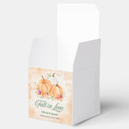 Herbst-Kürbis-Herbstliebe Hochzeit Geschenkschachtel