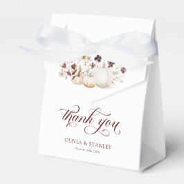 Herbst-Kürbis-Hochzeits-Dankeschön Geschenkschachtel