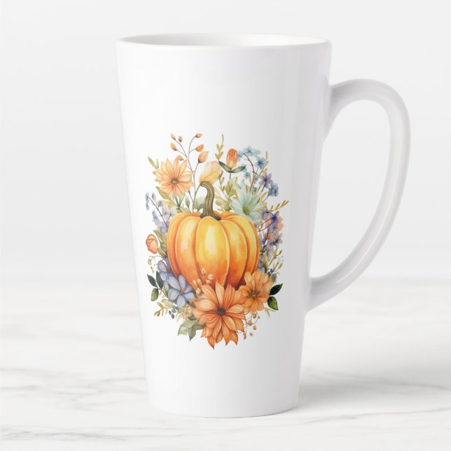 Herbst Kürbis  Milchtasse (Rechts)
