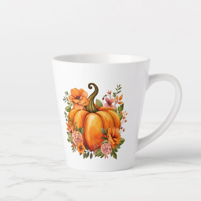 Herbst Kürbis  Milchtasse (Rechts)