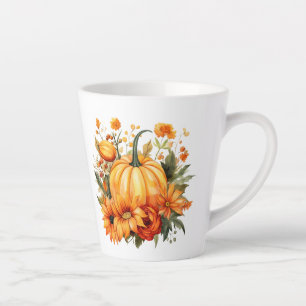 Herbst Kürbis Milchtasse