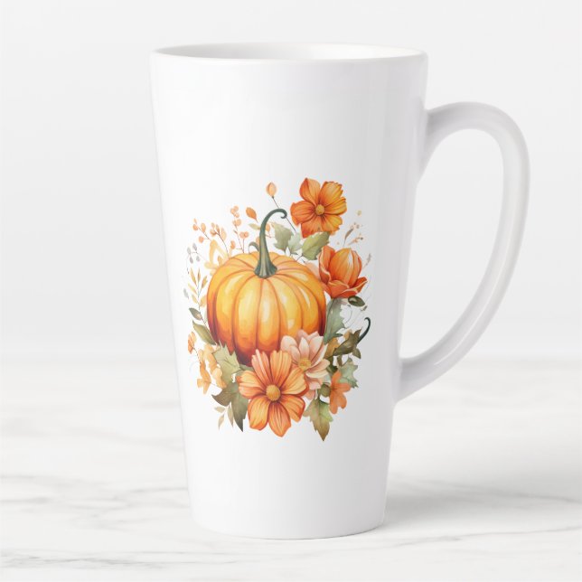 Herbst Kürbis  Milchtasse (Rechts)
