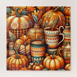 Herbst-Kürbis-Puzzle