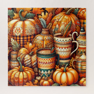 Herbst-Kürbis-Puzzle