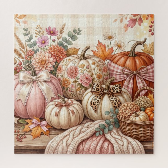 Herbst-Kürbis-Puzzle (Vertikal)