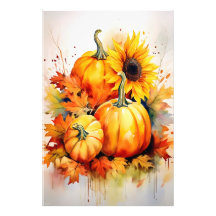 Herbst Kürbis & Sonnenblume