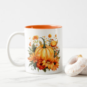 Herbst Kürbis Zweifarbige Tasse
