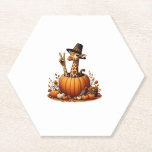 Herbst Kürbisfall Giraffe Erntedank Womens Me Untersetzer