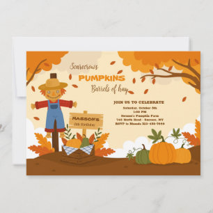 Herbst-Kürbisfeld-Einladung Einladung