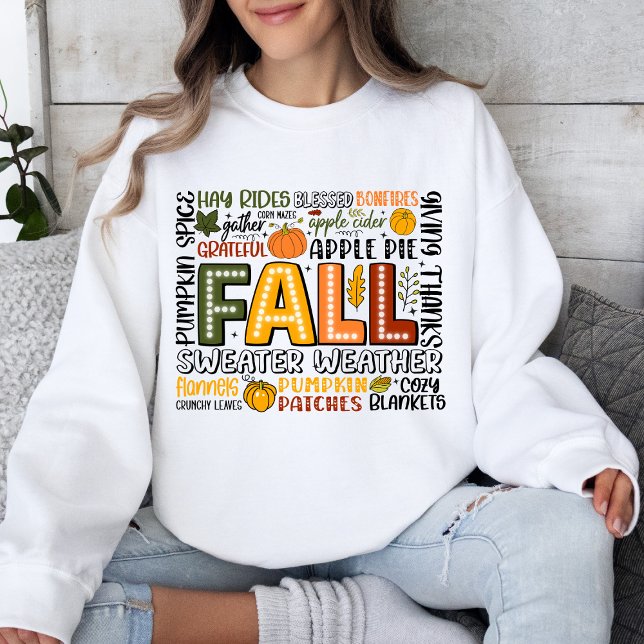 Herbst Kürbisgewürz Gemüchtes Sweatshirt (Von Creator hochgeladen)