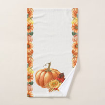 Herbst Kürbishandtuch