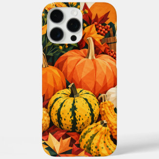 Herbst-Kürbisse Geometrischer Herbst-Handyhülle iPhone 16 Pro Max Hülle