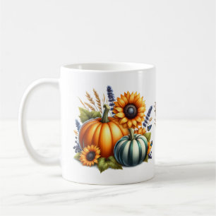 Herbst-Kürbisse & Sonnenblumen Kaffeetasse