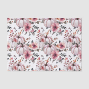 Herbst-Kürbisse und Blumen Herbst Muster Decoupage Seidenpapier