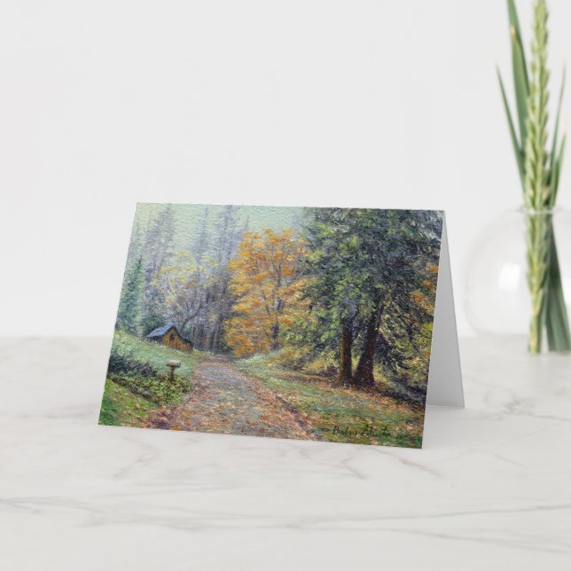 "Herbst-Landschaft" Karte (Vorderseite)