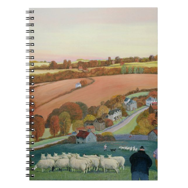 Herbst-Landschaft Notizblock (Vorderseite)