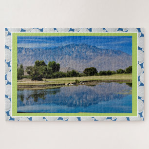 Herbst Landschaftlicher Golfplatz & Ball Jigsaw Pu