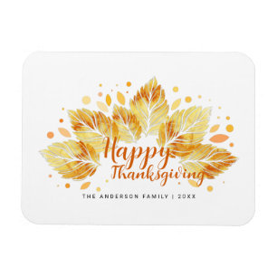 Herbst lässt glückliches Erntedankfest Weihnachtsg Magnet