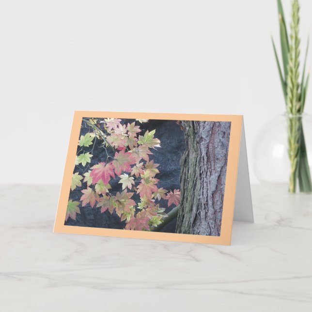 Herbst lässt Grußkarten stehen Karte (Vorderseite)