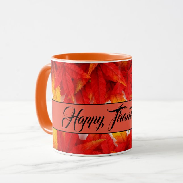 Herbst lässt klassische Kaffeepause-Tasse Tasse (Vorderseite Links)