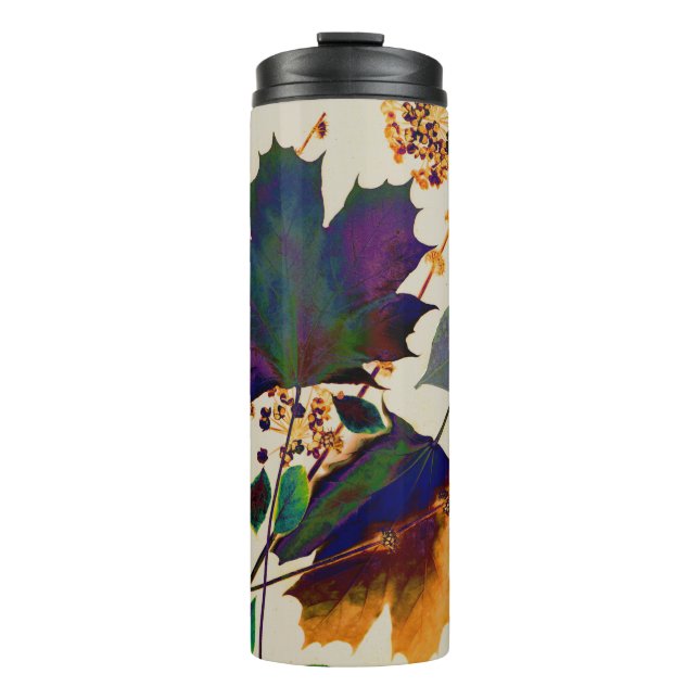 Herbst lässt königliche Farben thermal tumbler Thermosbecher (Vorderseite)