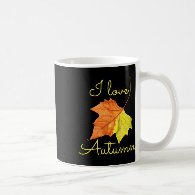Herbst Leaf Herbst September Kaffeetasse (Rechts)